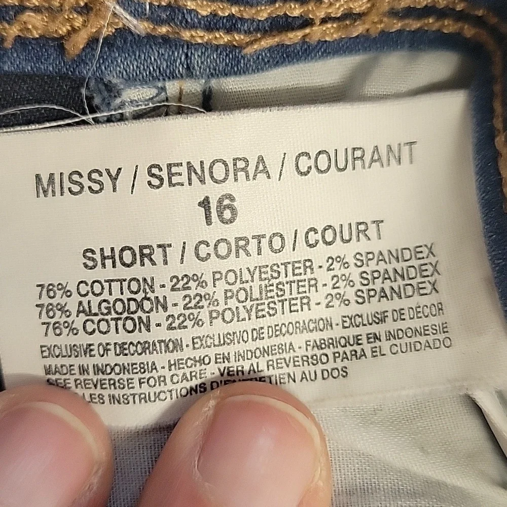 Gloria Vanderbilt 16 Stretchy Jeggings Blue Jeans - Picture 9 of 10